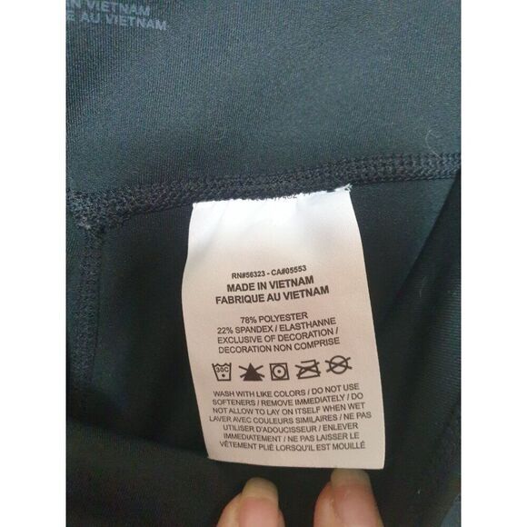 Nike Womens Leggings Small Black Dri-Fit Tapered Workout Gym Athletic - Picture 4 of 4